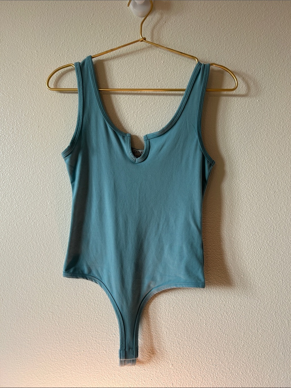 Zenana - Teal Tank Bodysuit